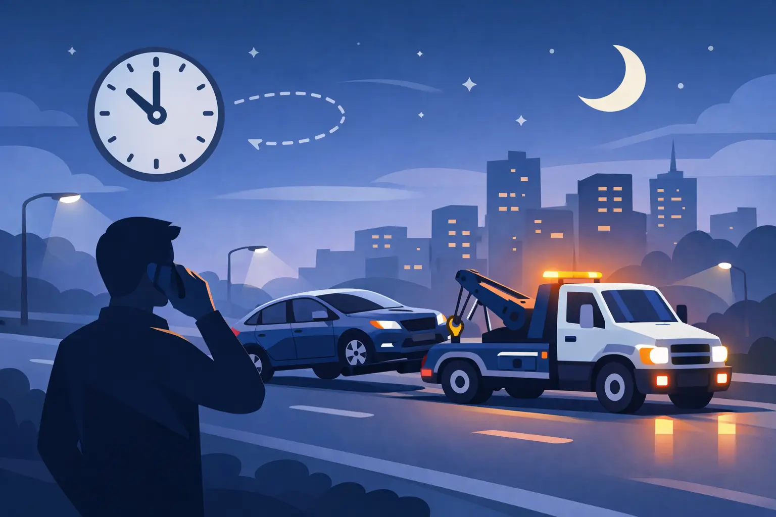 After Hours Towing Options That Work Fast