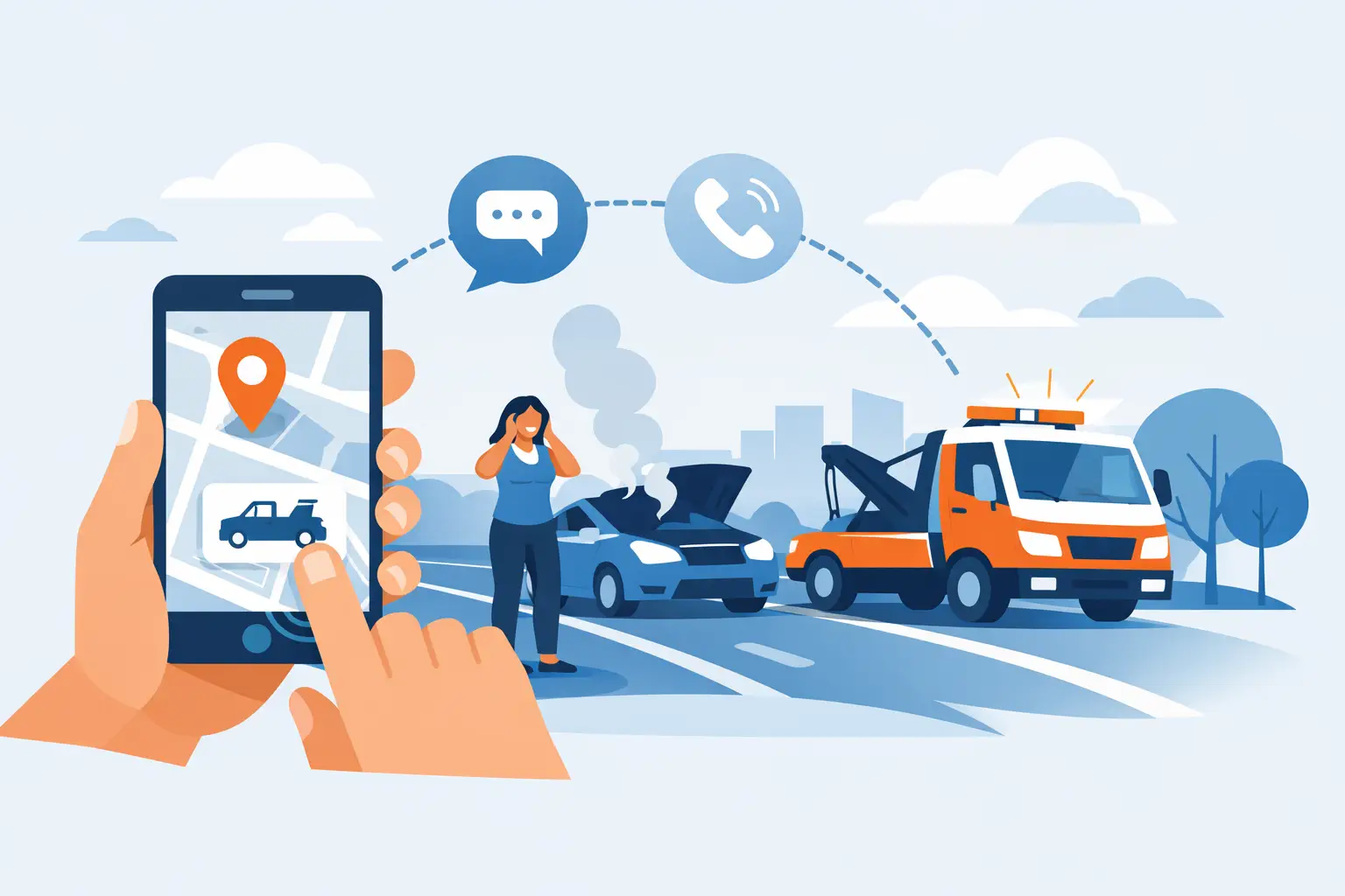 How to Request Roadside Dispatch Fast