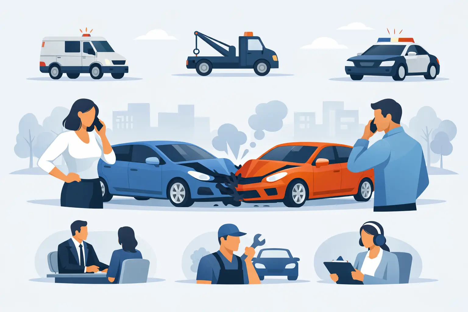 Who to Call After Collision Fast
