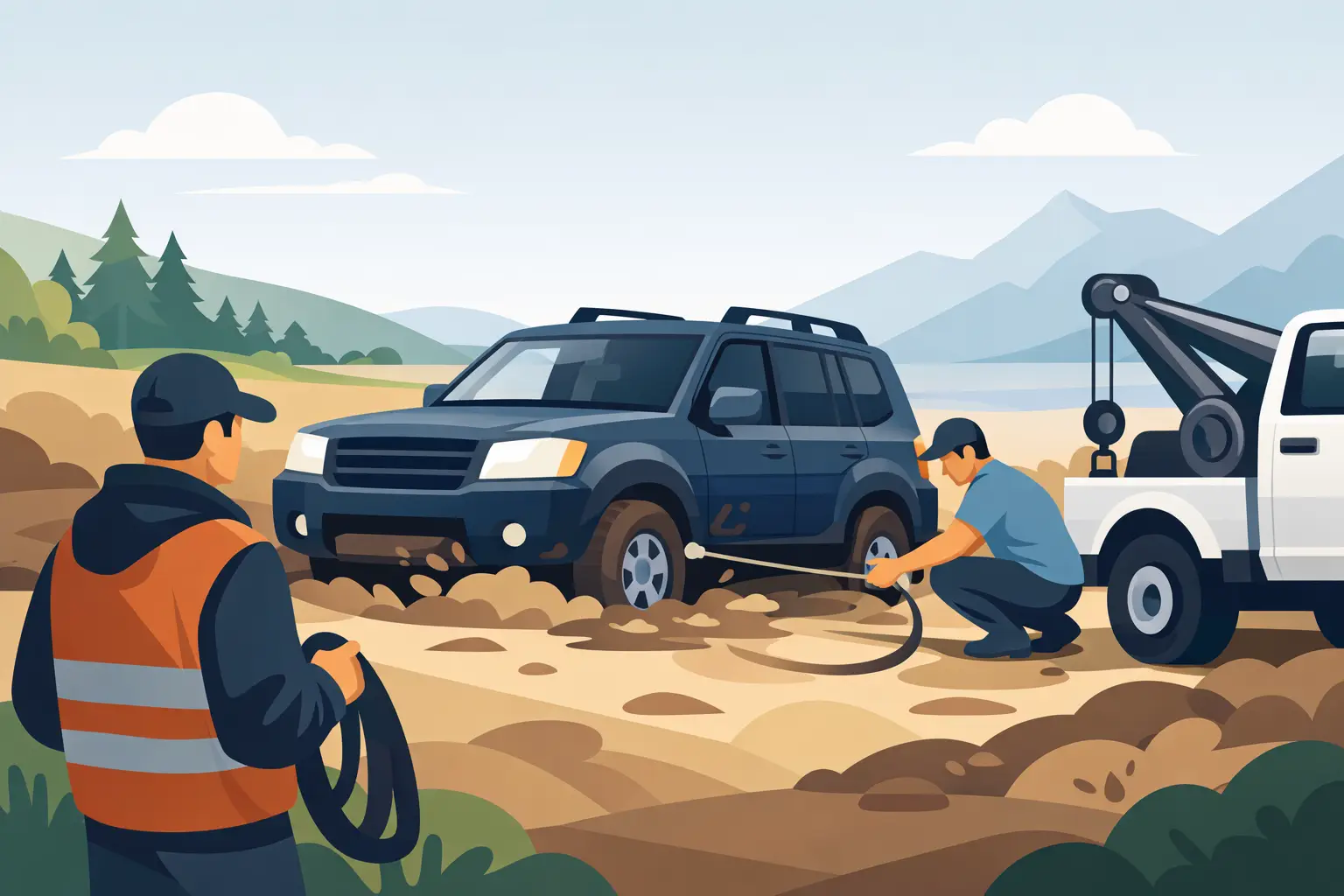 A Guide to Vehicle Recovery When You’re Stuck