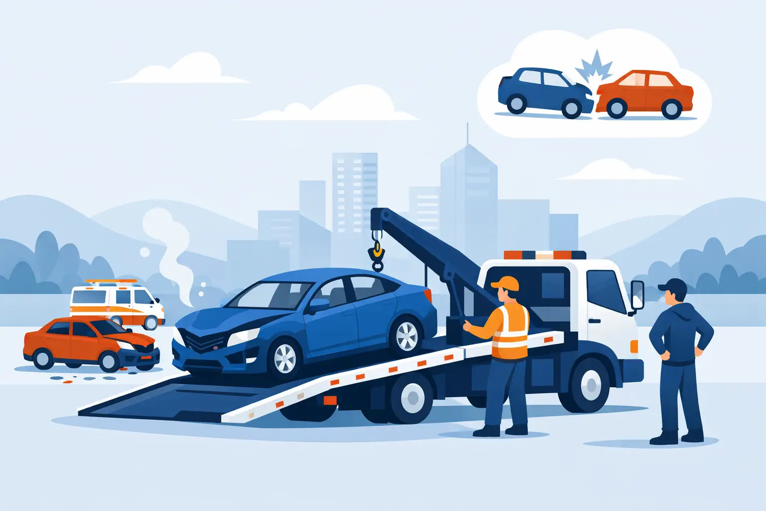 How Accident Recovery Towing Works After a Crash