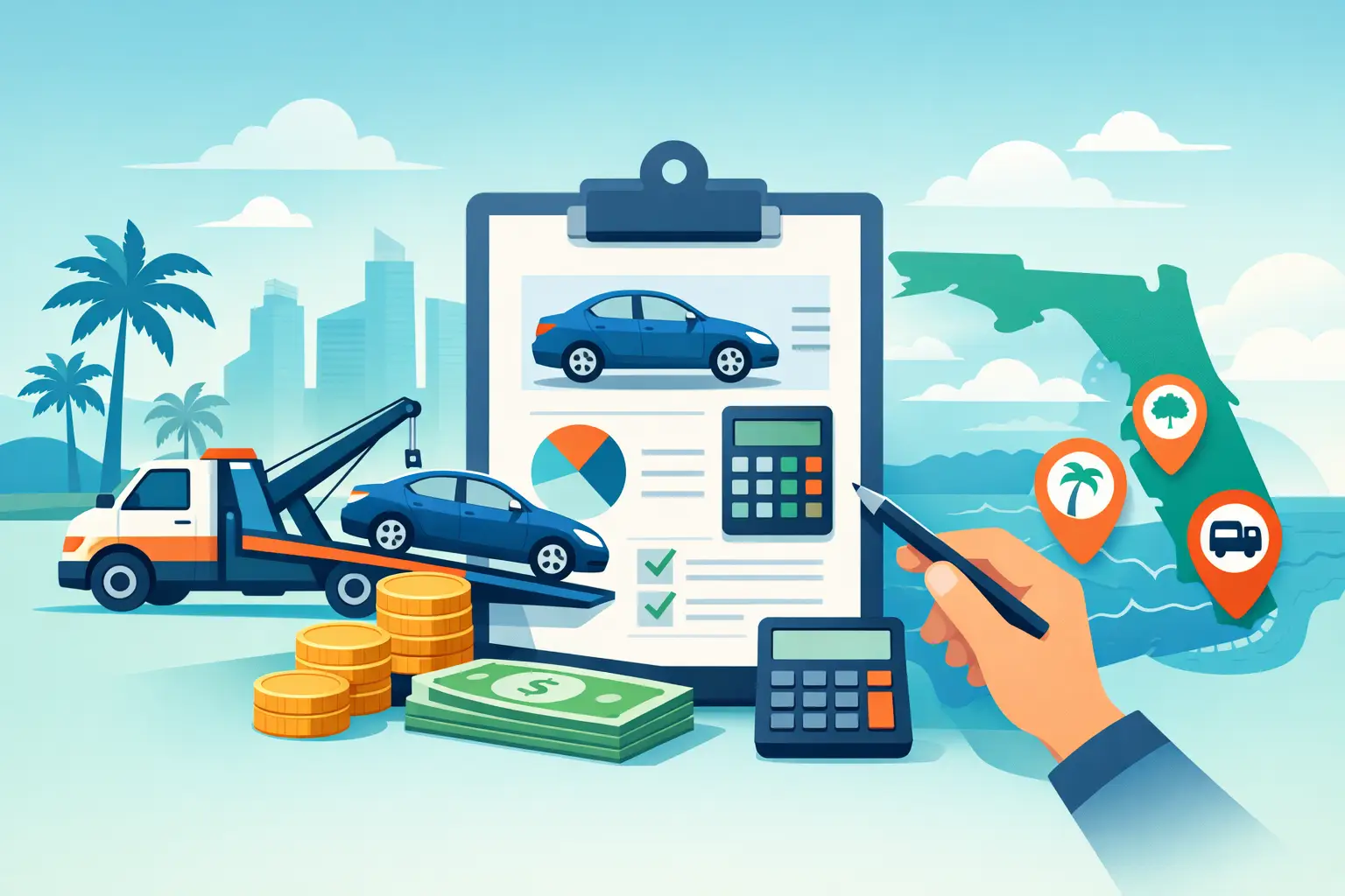 How Towing Quotes Are Calculated in South Florida