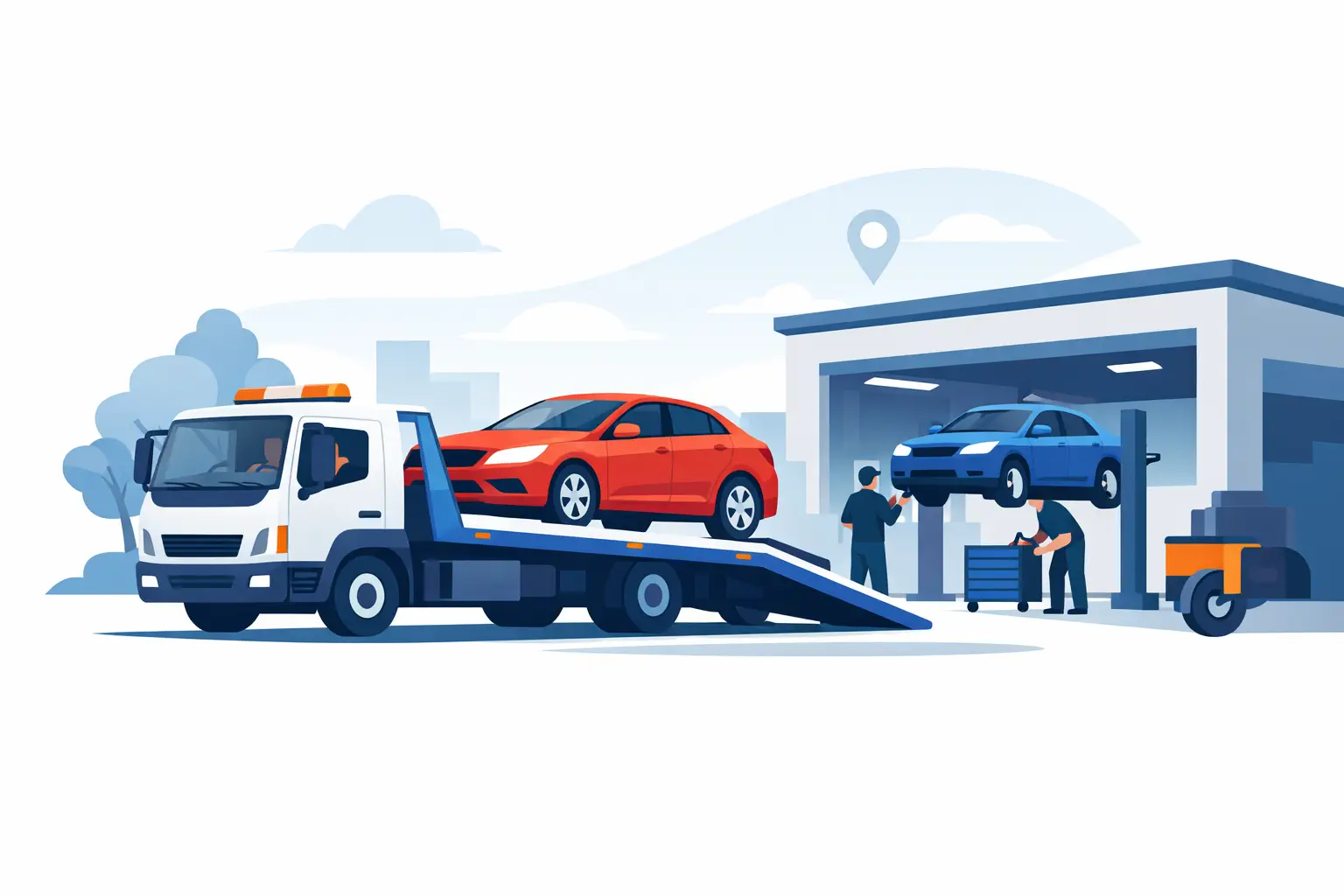 Vehicle Transport for Repair Shops