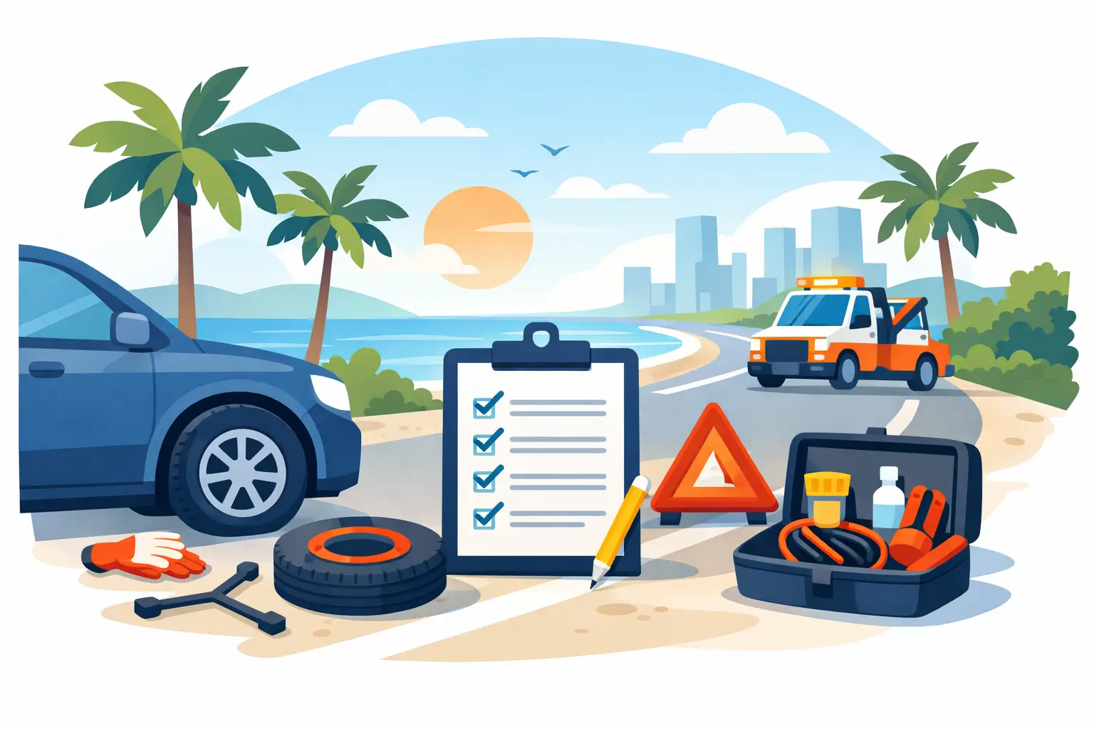Flat Tire Roadside Checklist for South Florida