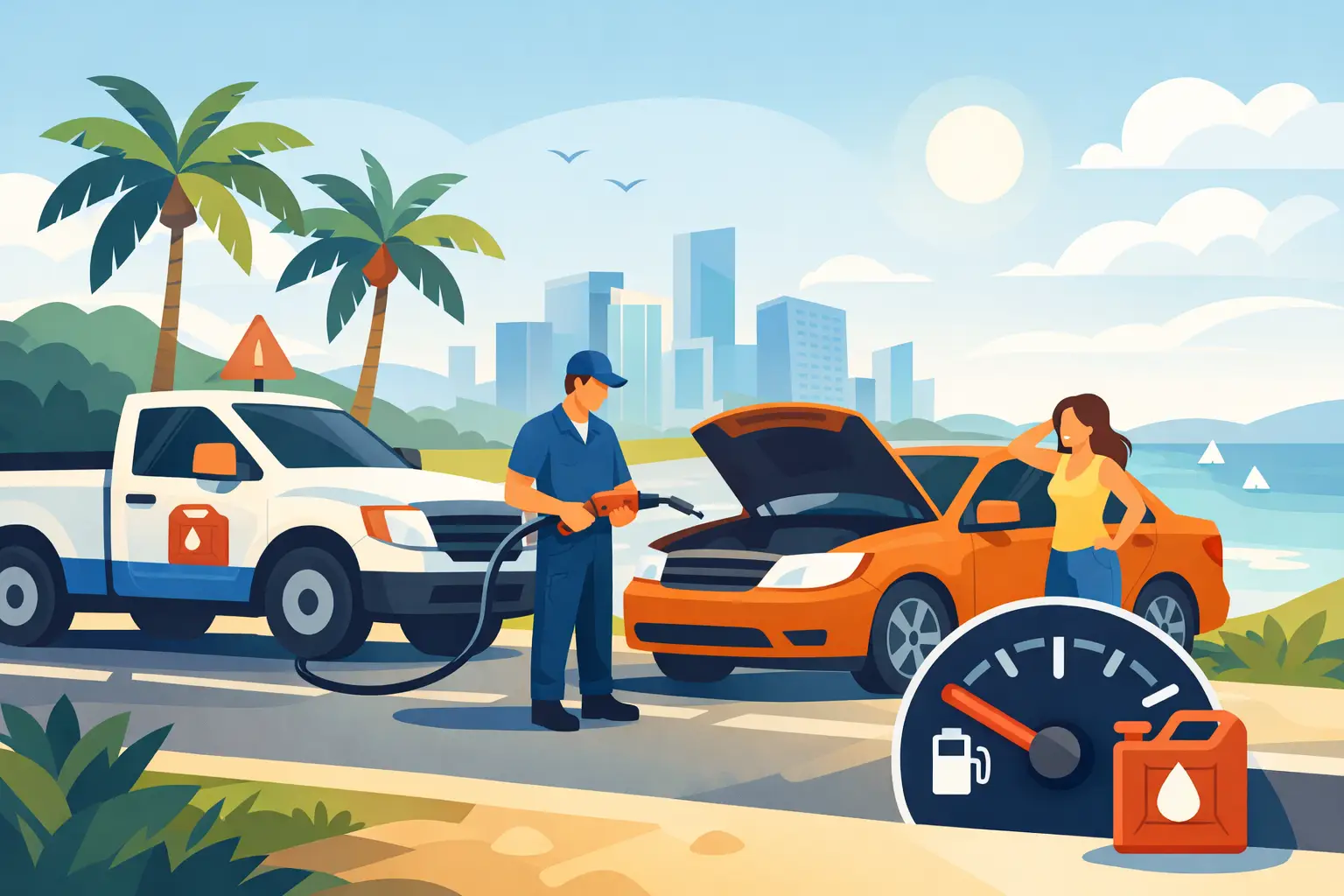 Fuel Delivery for Stranded Drivers in South Florida