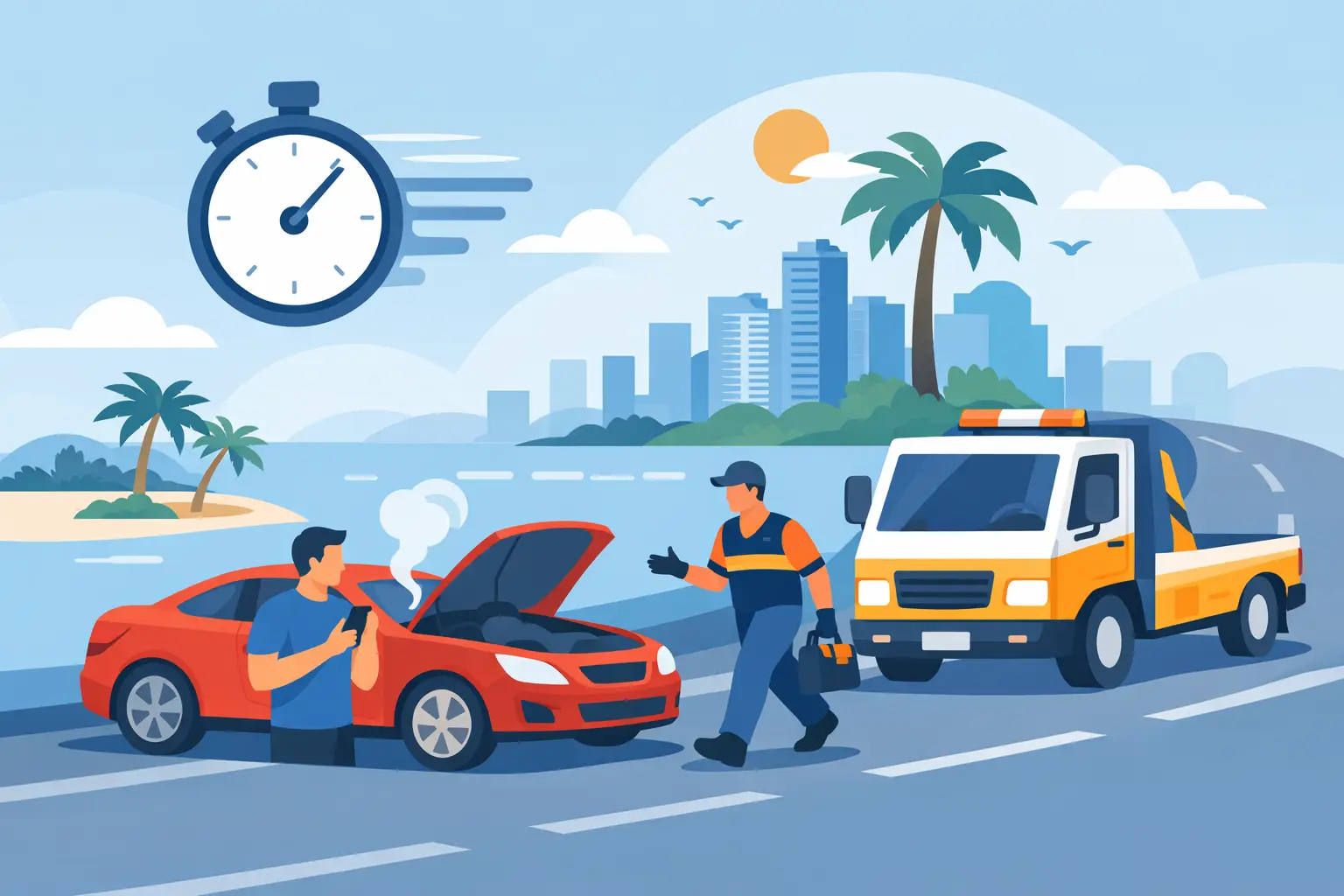 How Fast Roadside Help Arrives in South Florida