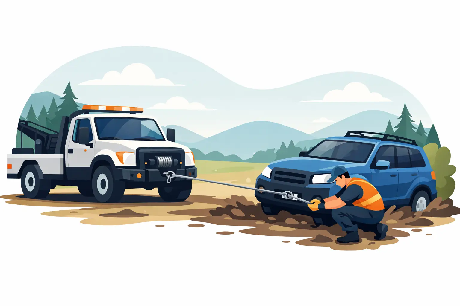 How Winch Out Service Works When You’re Stuck